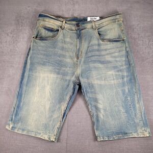 Evolution In Design Slim Fit Jean‎ Shorts Hip Hop Big & Tall Denim 46W